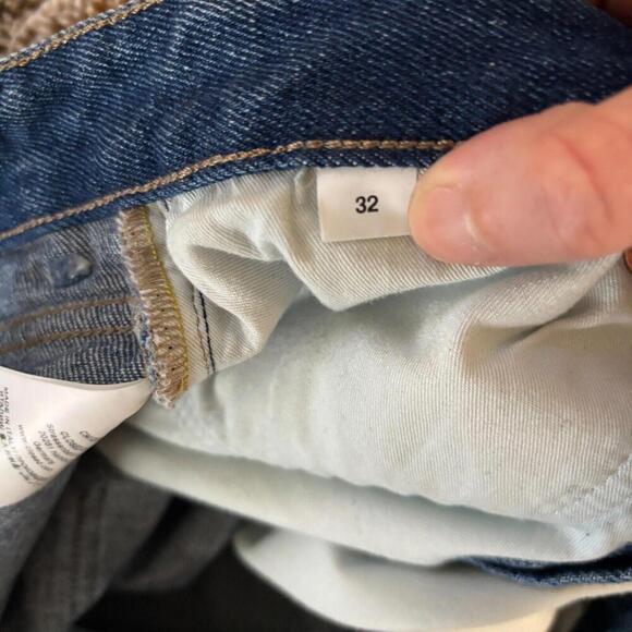 CLOSED ITALY Mens Unity Slim Jeans Blue Denim‎ Distressed 32 Premium $280 Casual - Picture 4 of 14